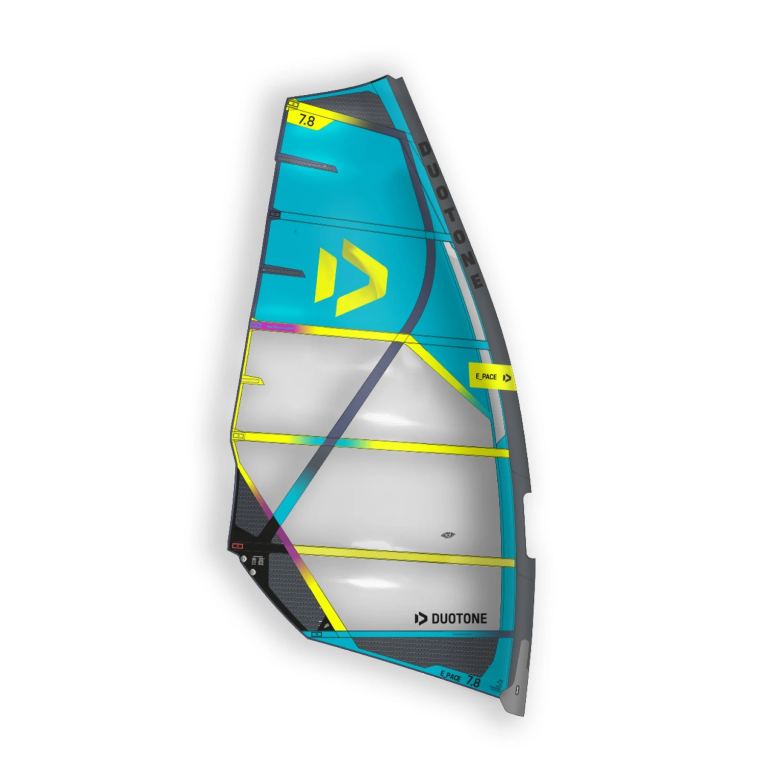 Duotone Windsurf Segel E_Pace - Sail 2022 - C14:white/turqoise 5.0 – Bild 4