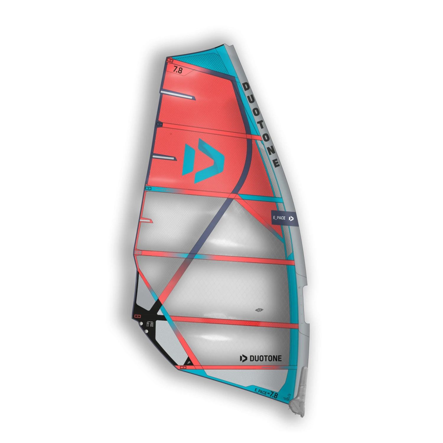 Duotone Windsurf Segel E_Pace - Sail 2022 - C14:white/turqoise 5.0 – Bild 6