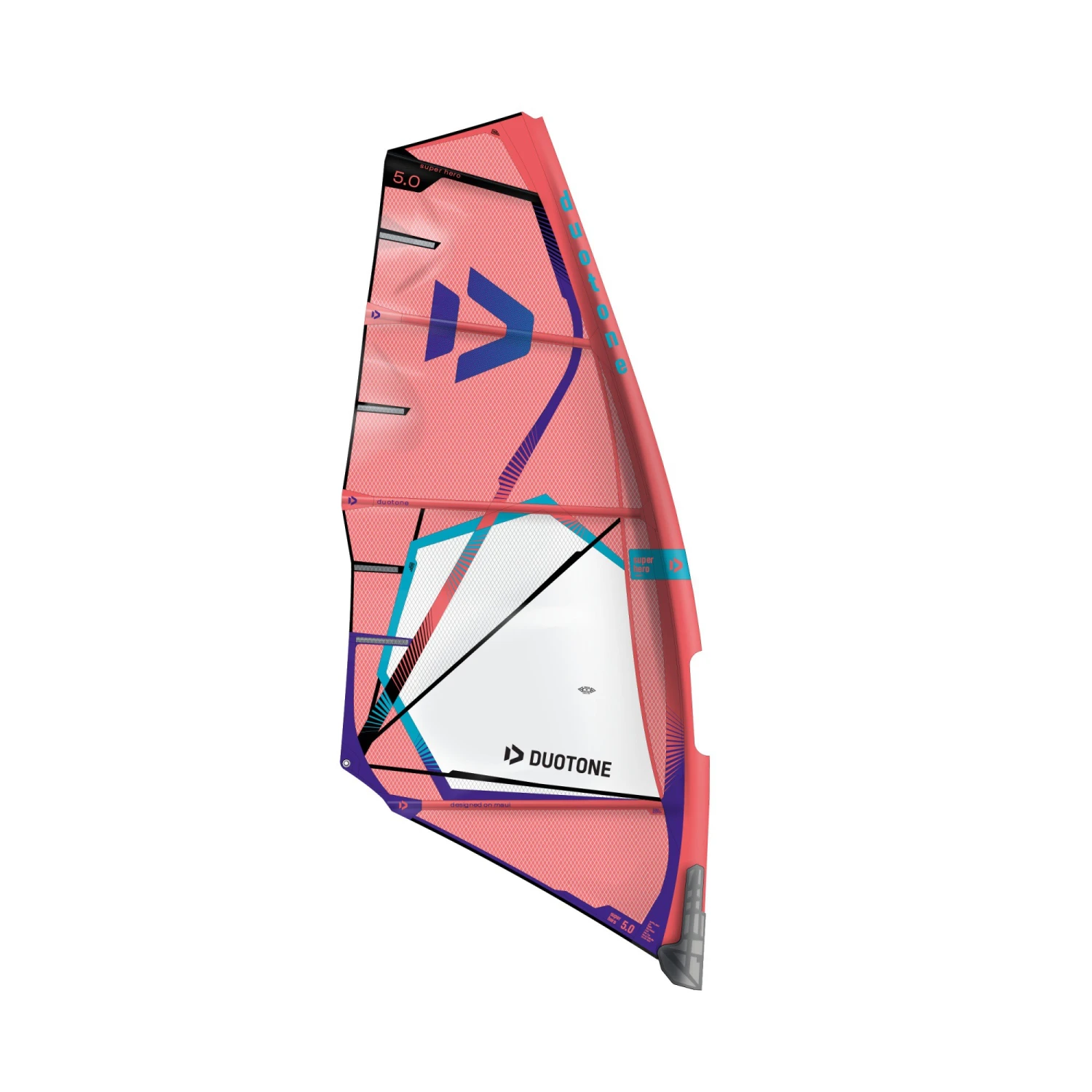 Duotone Windsurf Segel Super_Hero 2023 - C02:coral 3.0 – Bild 2