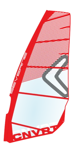 SEVERNE Windsurf Segel CONVERT Red 2024 - 5.0 Red