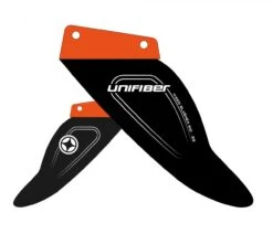 Unifiber Windsurf Finne Weed Slasher Bump & Jump G10 Seegras 2023 - 21 Cm Power Box