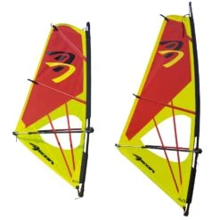 Ascan Dacron Rigg Kinder-Jugend-Damen Windsurfsegel Segel+Mast+Gabel - 2,0 Qm