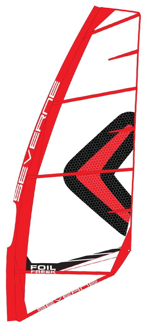 SEVERNE Windsurf Foil Segel FOIL FREEK Red 2024 - 4.0 Red