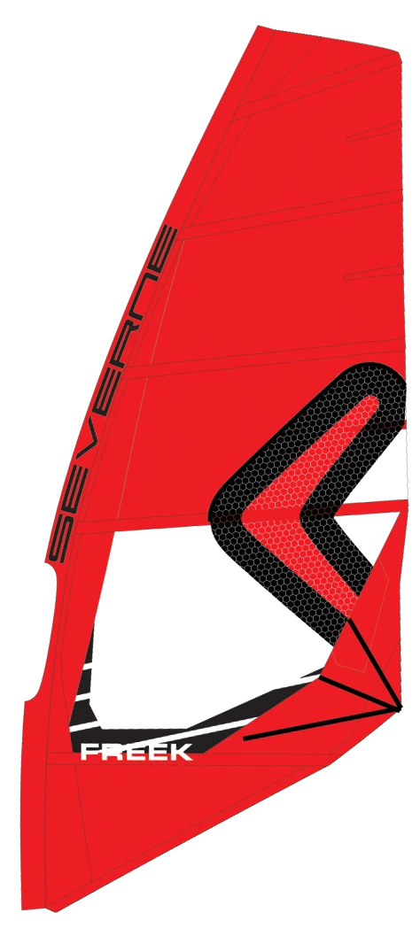 SEVERNE Windsurf Segel FREEK Red 2023 - 5.6 Red